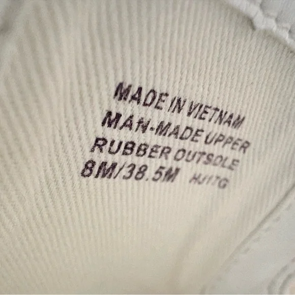 Michael Kors Women's Gold and White Slip-On Sneakers in size 8 - Picture 7 of 16